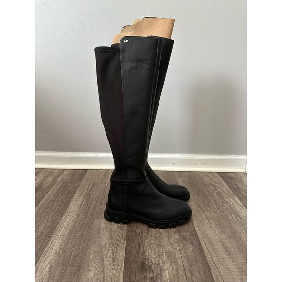 MICHAEL KORS RIDLEY BLACK OVER THE KNEE BOOT - Picture 2 of 11